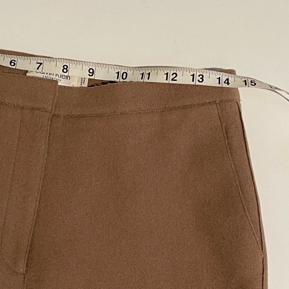 Calvin Klein Collection Camel Wool Blend Trousers - Picture 10 of 10